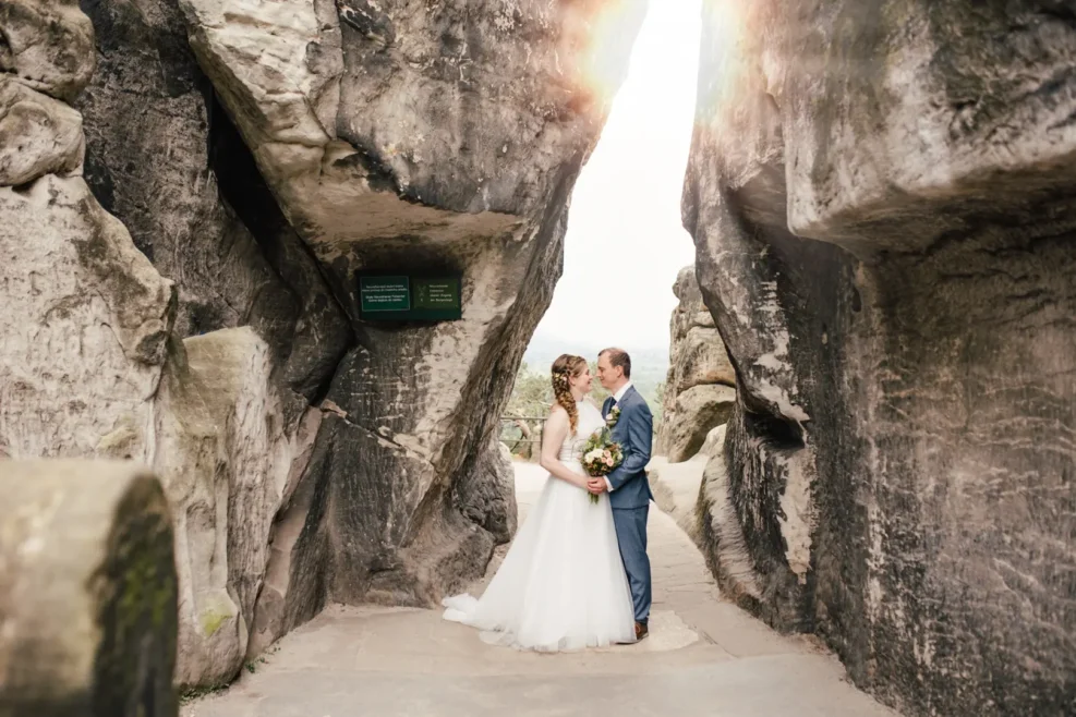 Hochzeit auf der Bastei in der Sächsischen Schweiz - Melanie Kunert Fotografie